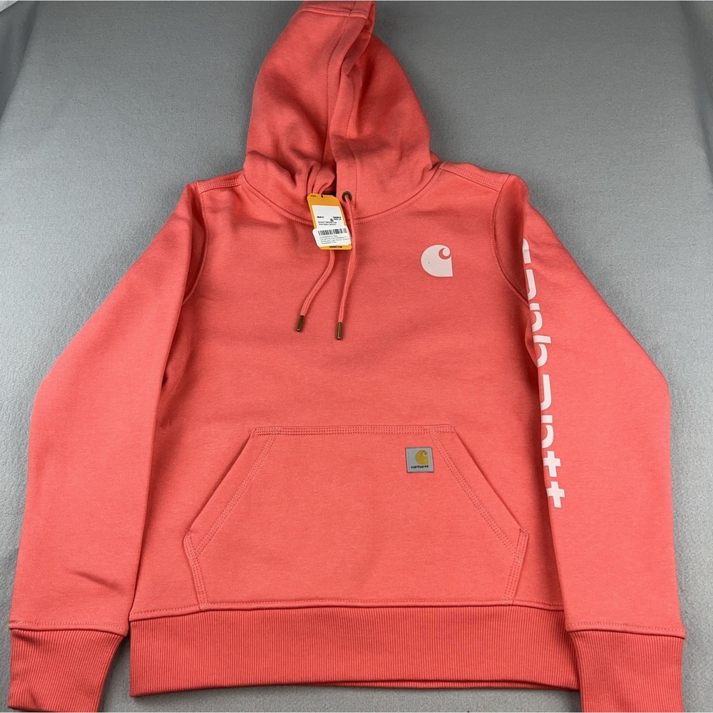 Carhartt Womens Relaxed Fit Midweight Logo Sleeve Graphic Sweatshirt TS0288-W